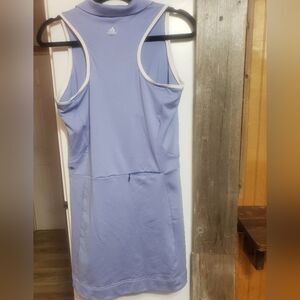 Adidas Tennis Climacool Med Blue Purple Dress Med Back Zip Pocket Performance
